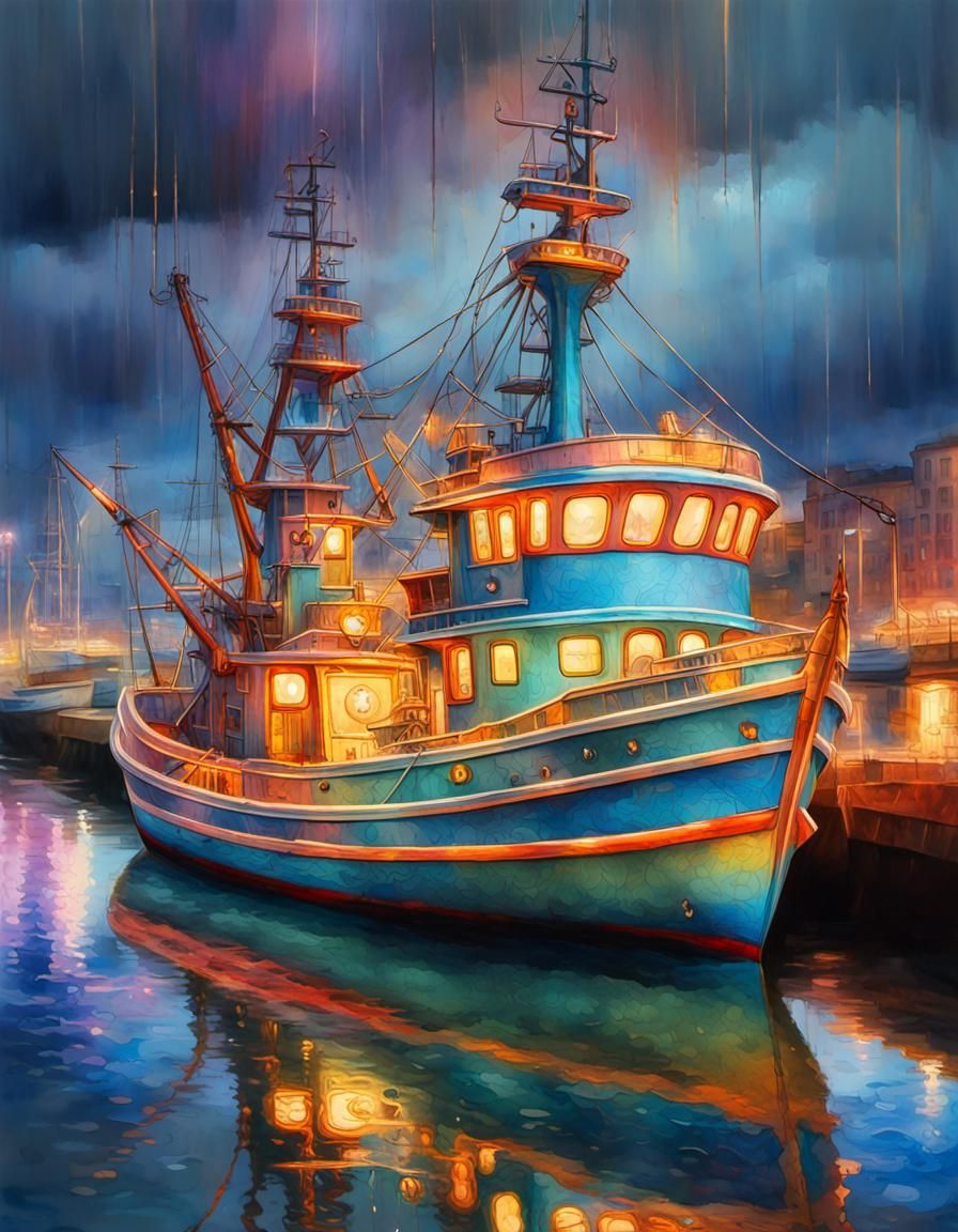 Boat painting