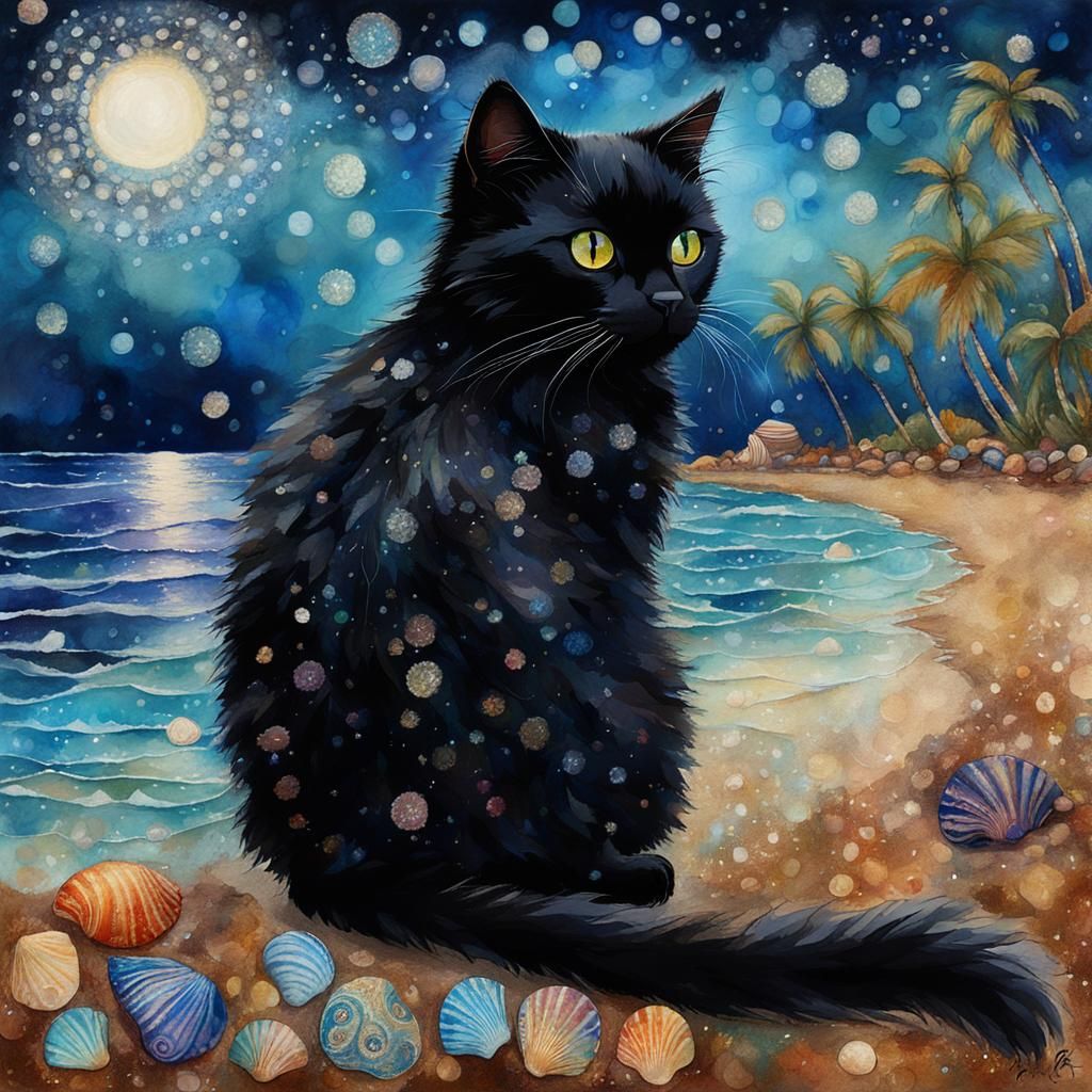 Nightly Beach cat
