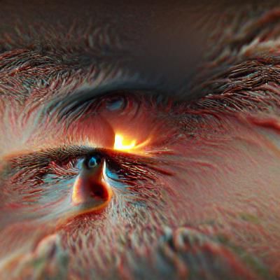 A man staring apocalypse in the eyes