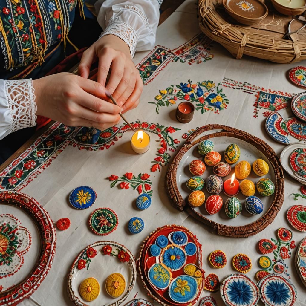 Pysanky Made By Ukrainian Girl