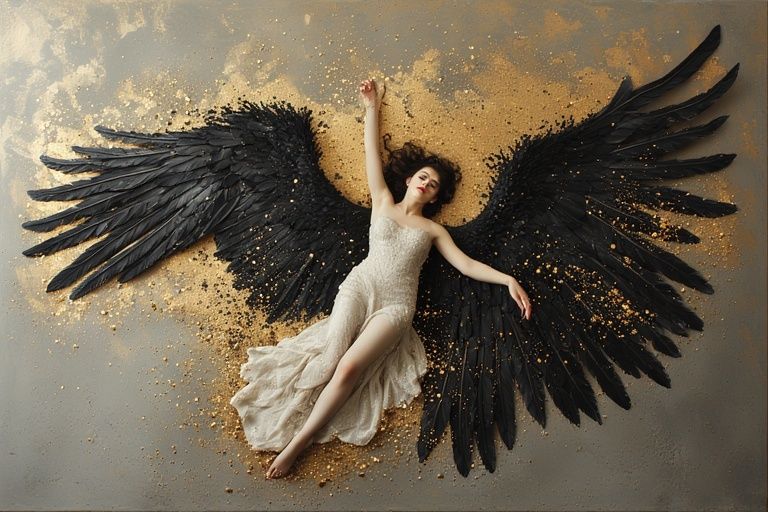 Spread wings down low