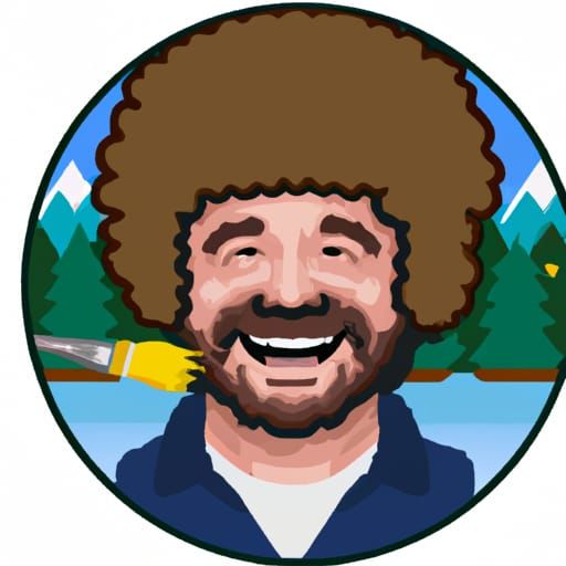 Bob Ross Emoji Art - AI Generated Artwork - NightCafe Creator