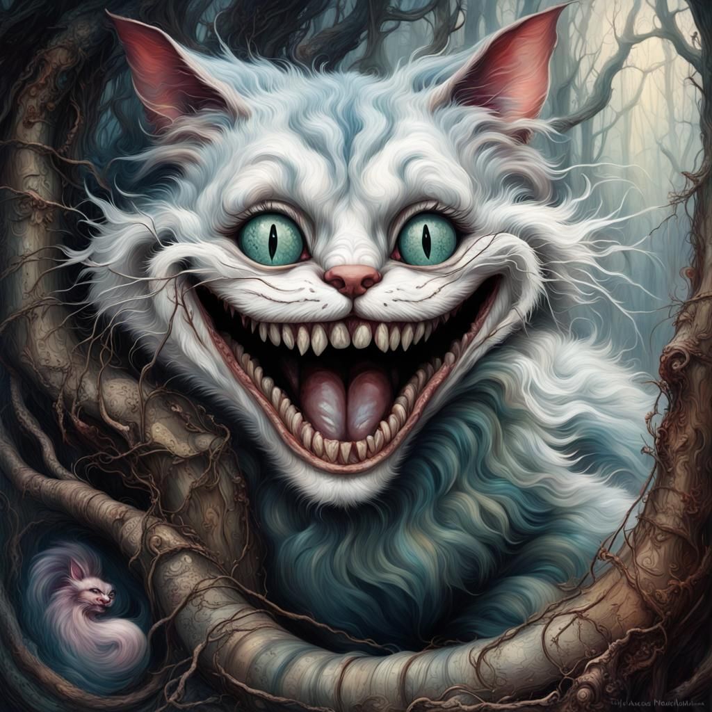 Cheshire Grin - AI Generated Artwork - NightCafe Creator