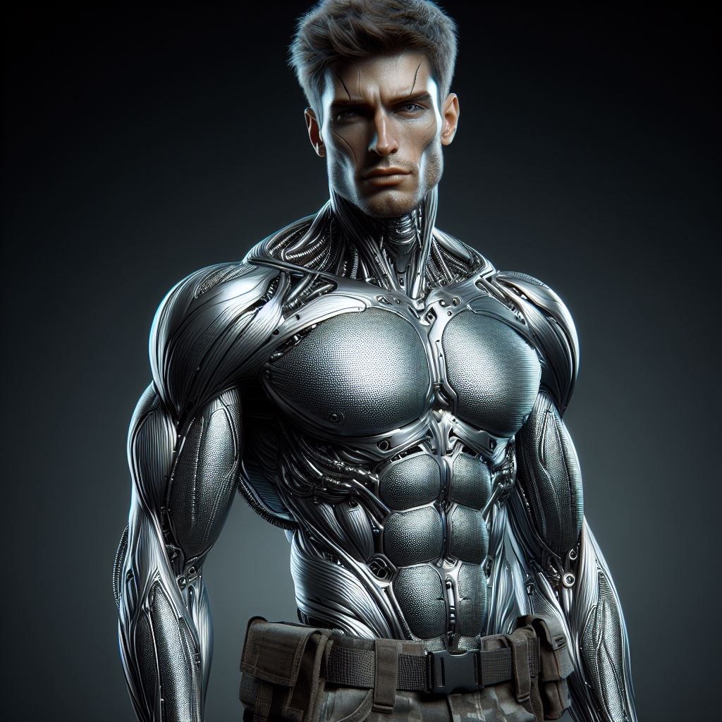 Male Full Conversion Cyborg - AI Generated Artwork - NightCafe Creator