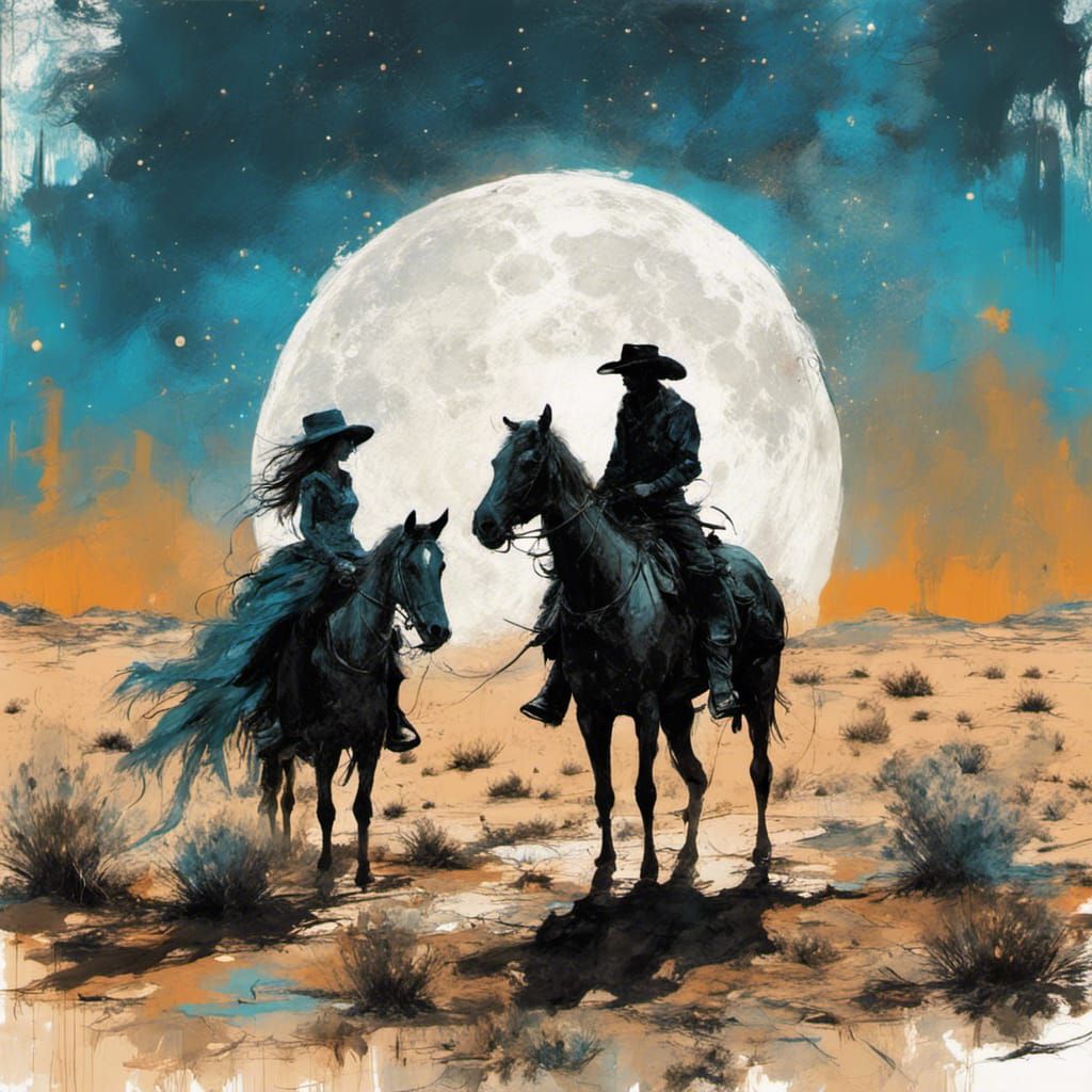 Cowboy and Cowgirl  by @RUSerious