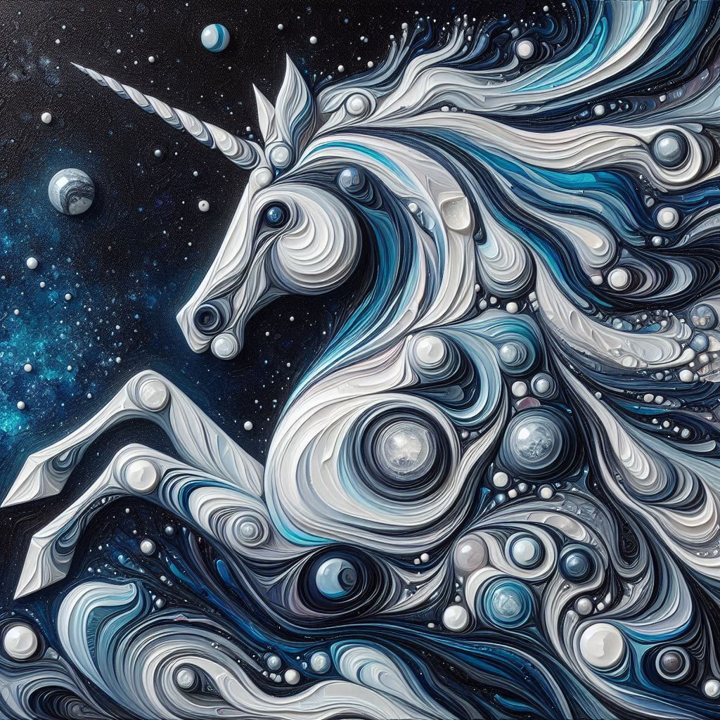 An Impasto style- Hyacinth sapphire and white quartz inspire...