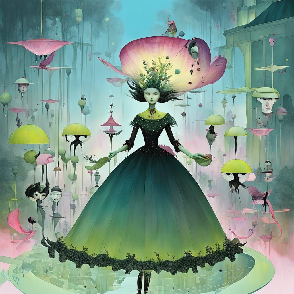 magical surrealism. moon stars galaxy.