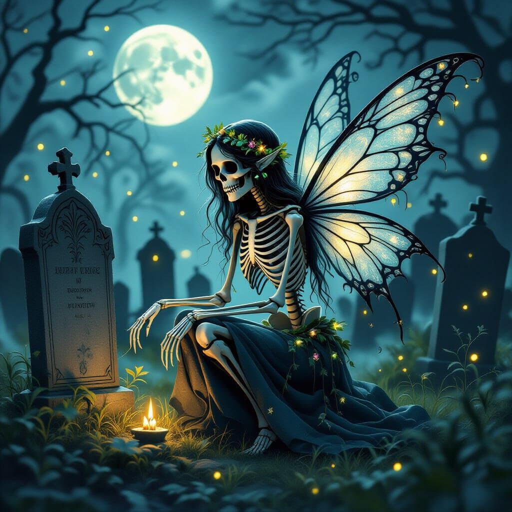 🪦✨ Graveyard Fairy ✨🪦 cares for graves and lost souls  by @bronfoth