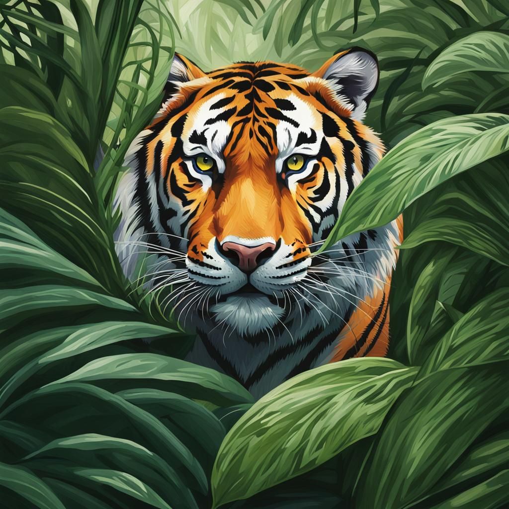 Meanwhile, in the jungle. - AI Generated Artwork - NightCafe Creator