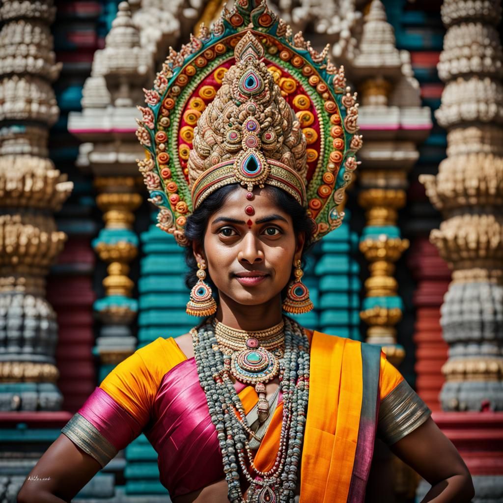 A South Indian dancer - AI Generated Artwork - NightCafe Creator