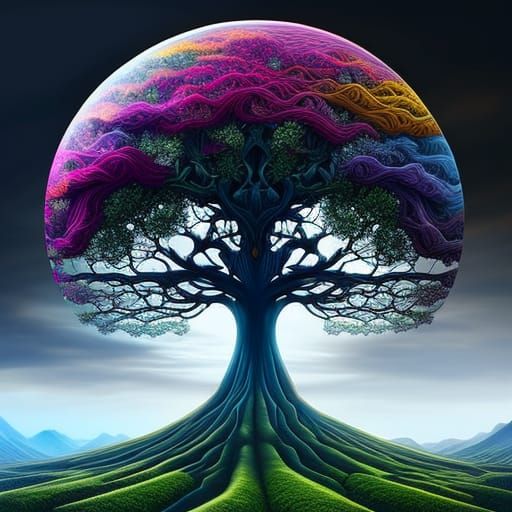 World Tree of Life - AI Generated Artwork - NightCafe Creator