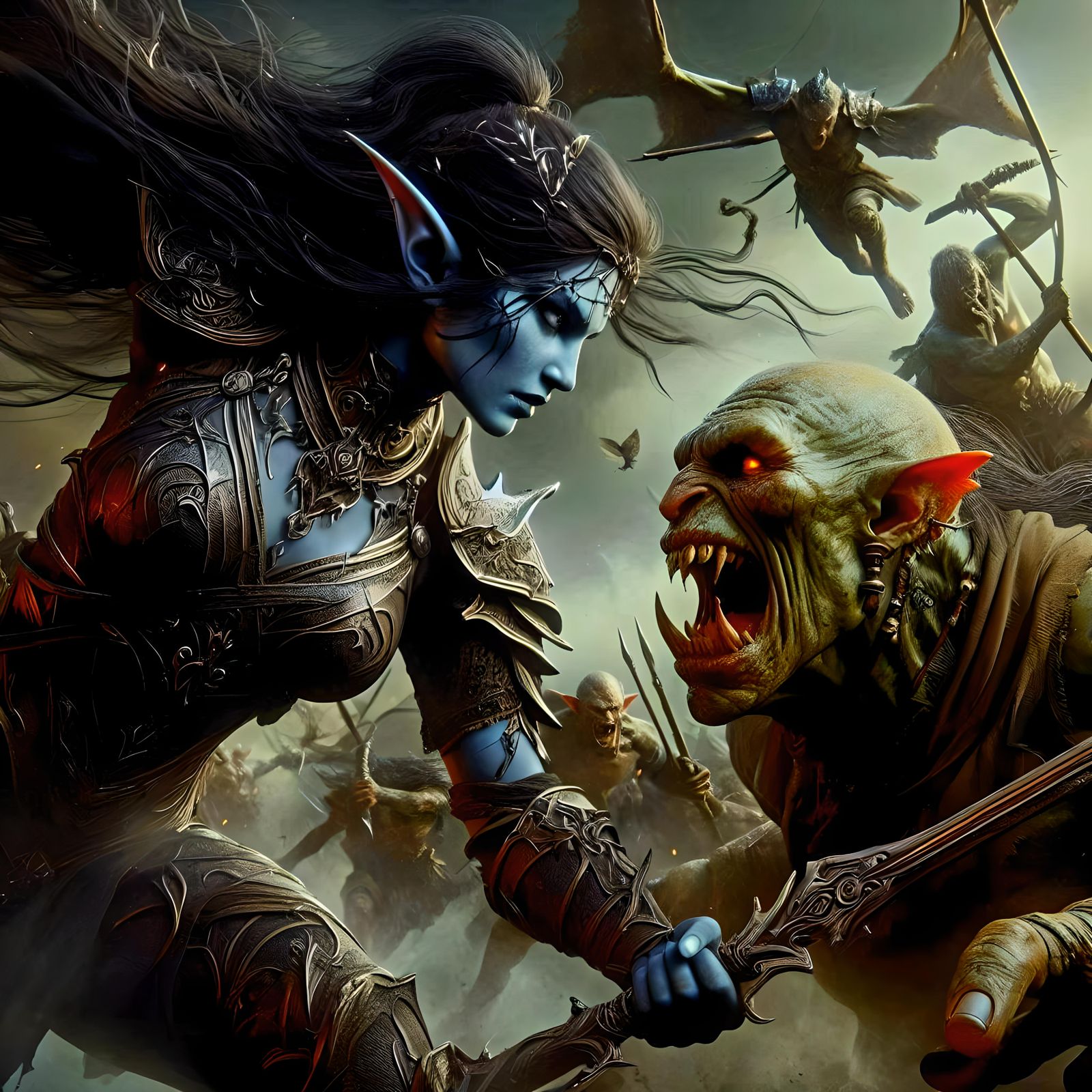 War. Elf and orc