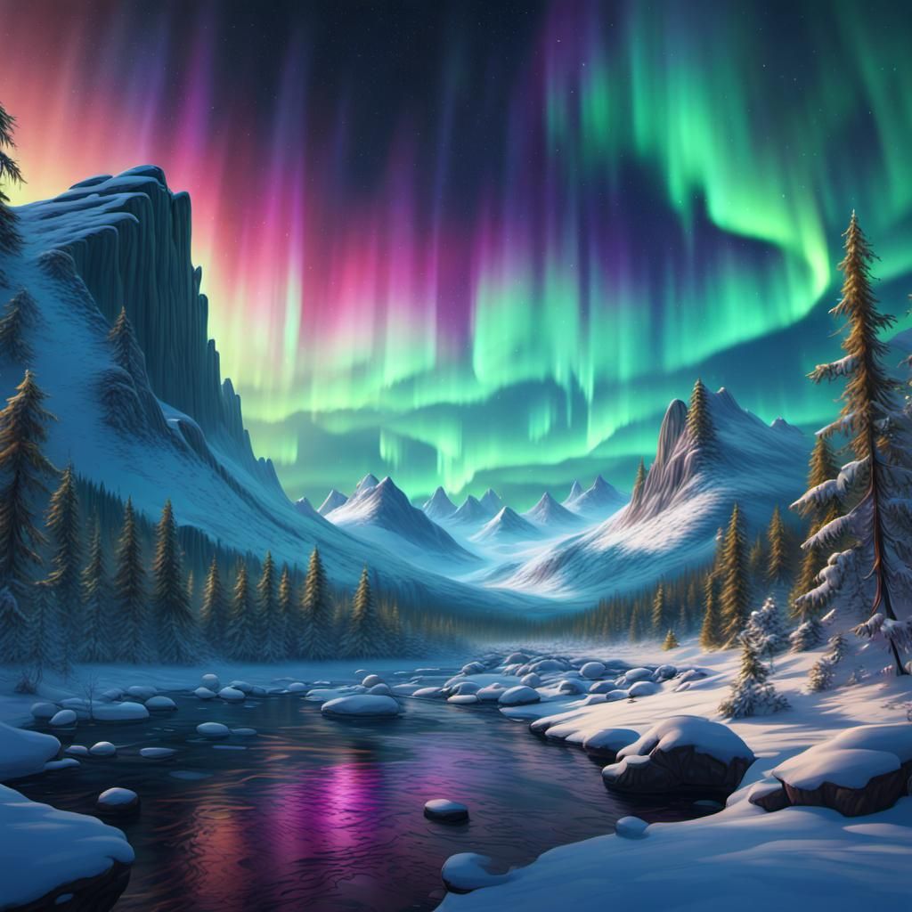Aurora Borealis  by @Lightning
