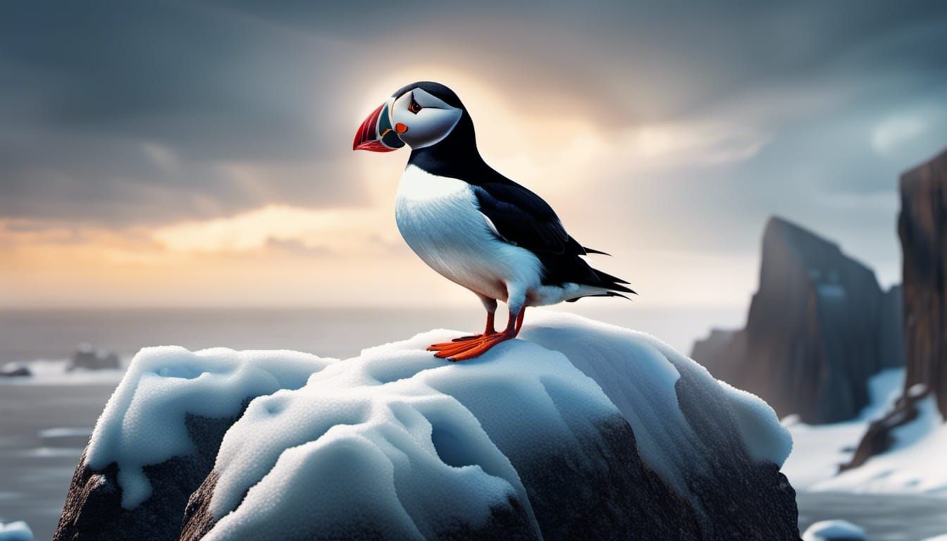 Atlantic Puffin 3 - AI Generated Artwork - NightCafe Creator
