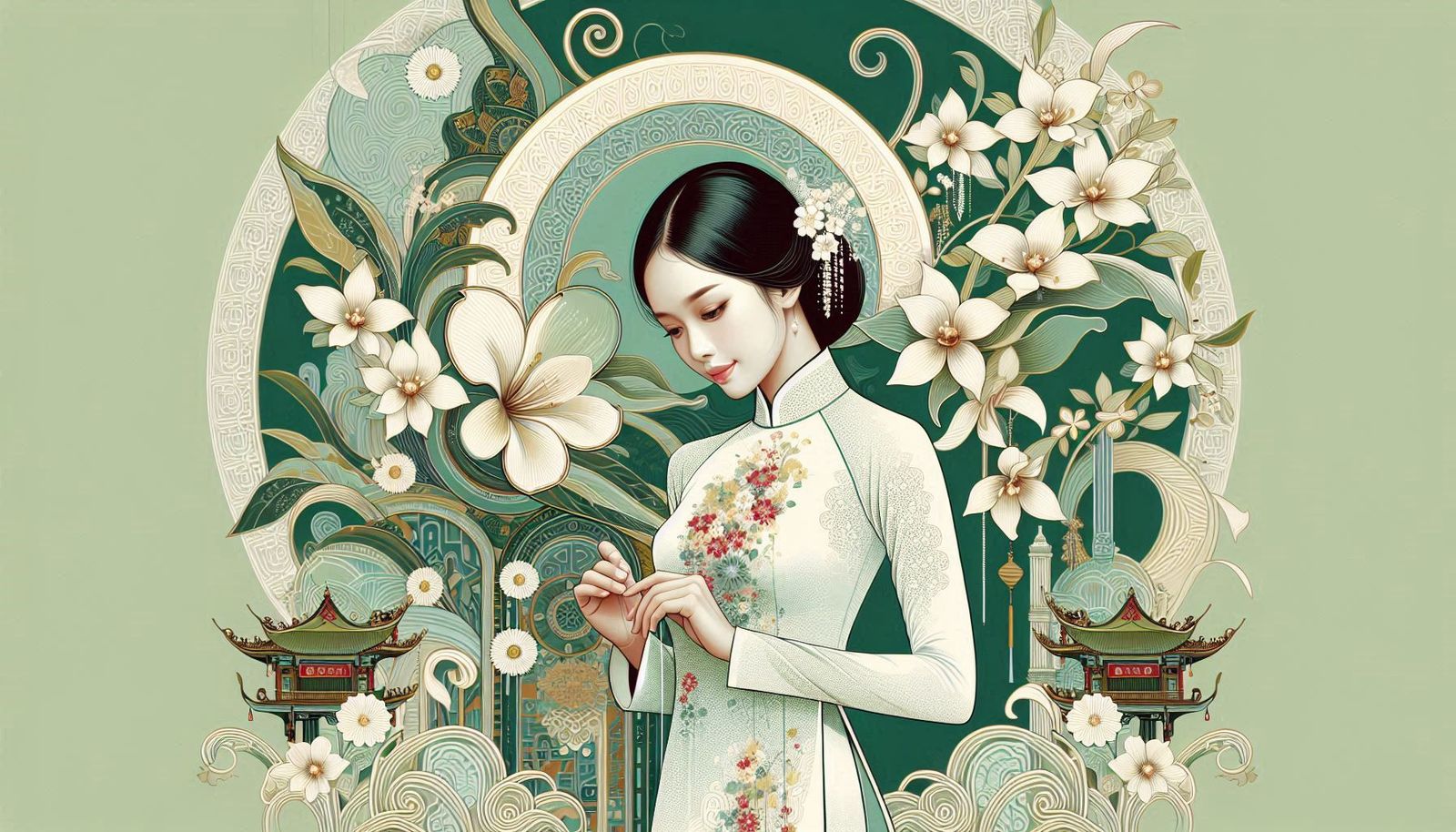 Ao dai - AI Generated Artwork - NightCafe Creator