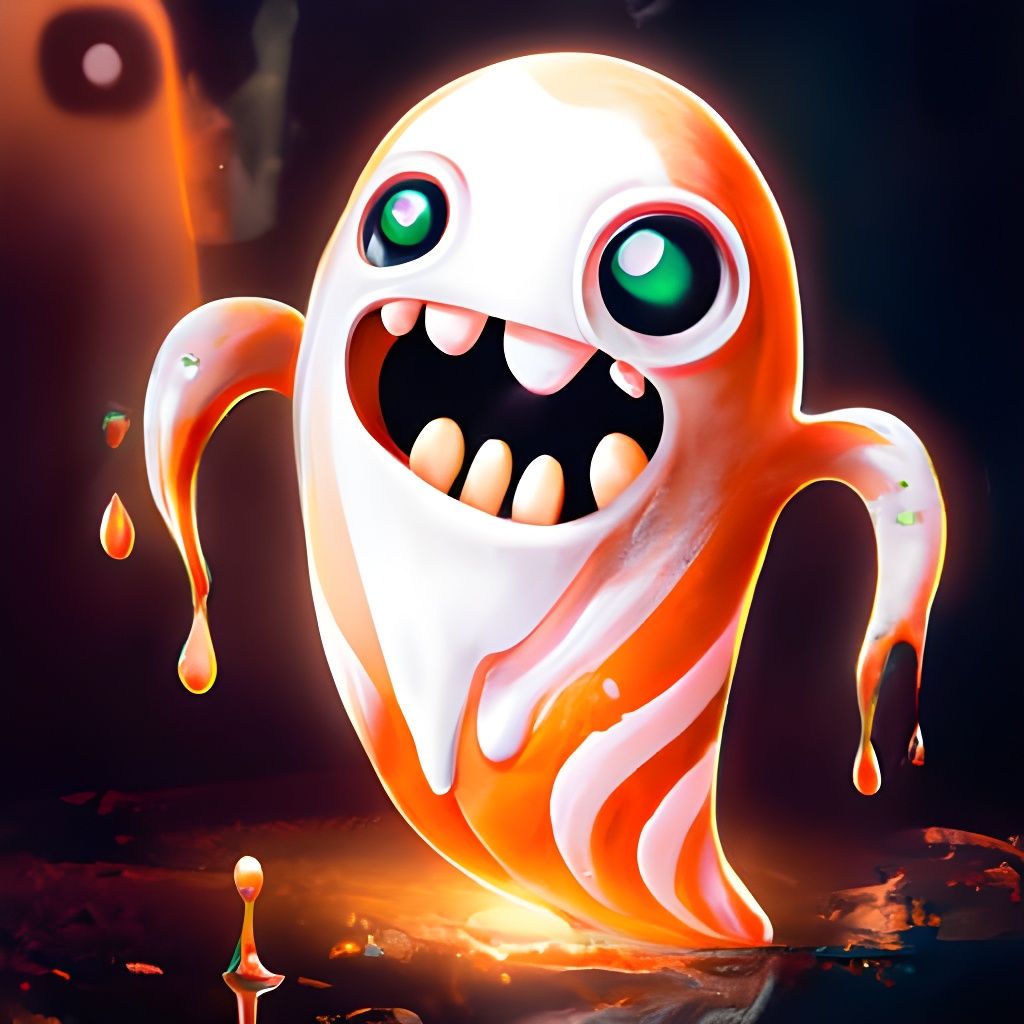 Happy Little Ghostie - AI Generated Artwork - NightCafe Creator