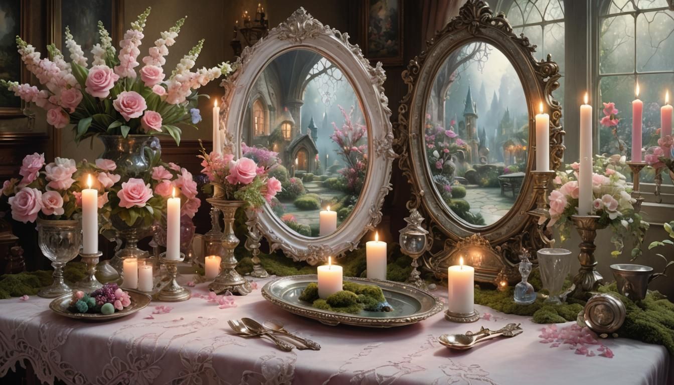 🌹⚜️ Miroir Gothique 🧡🕯