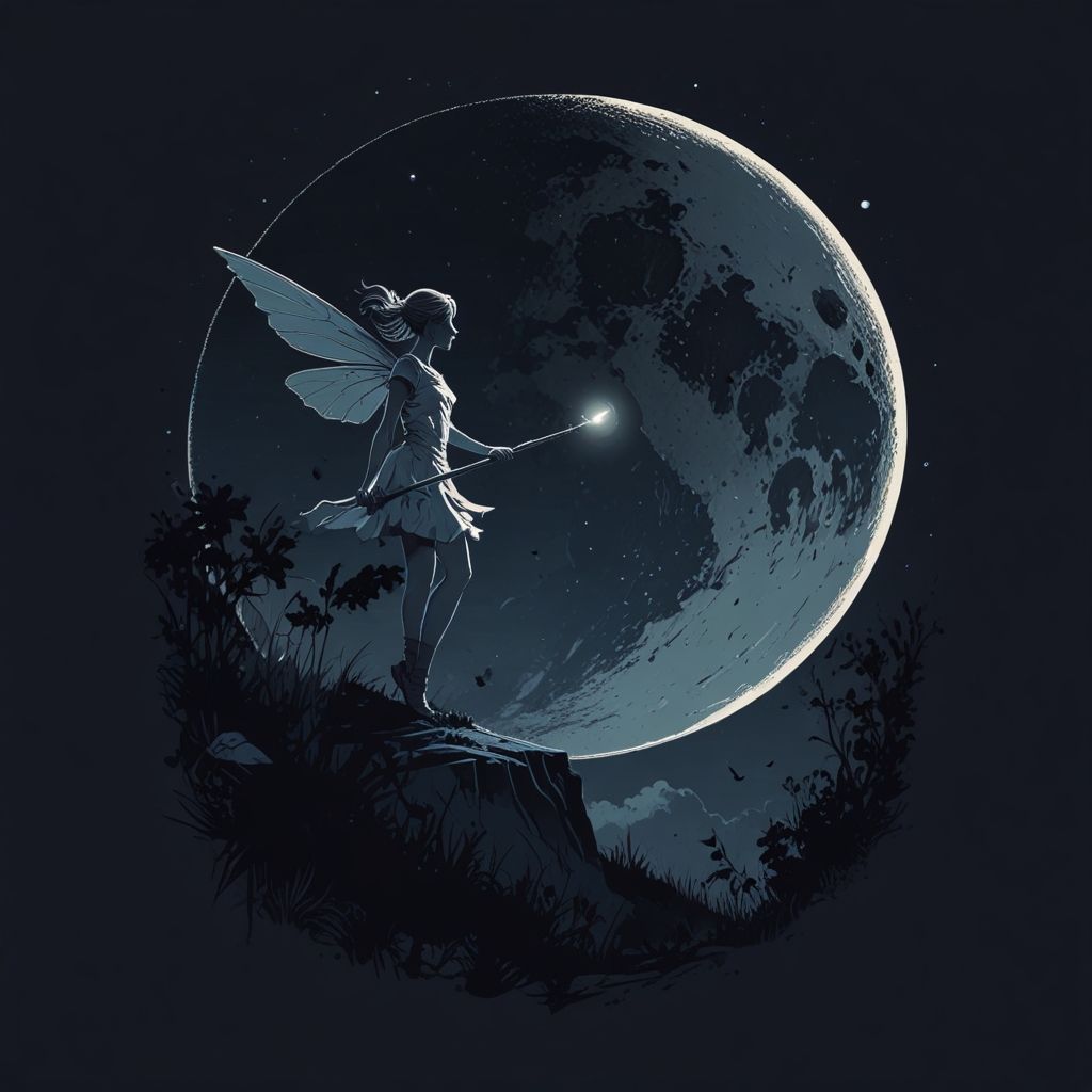 The fairy and the moon