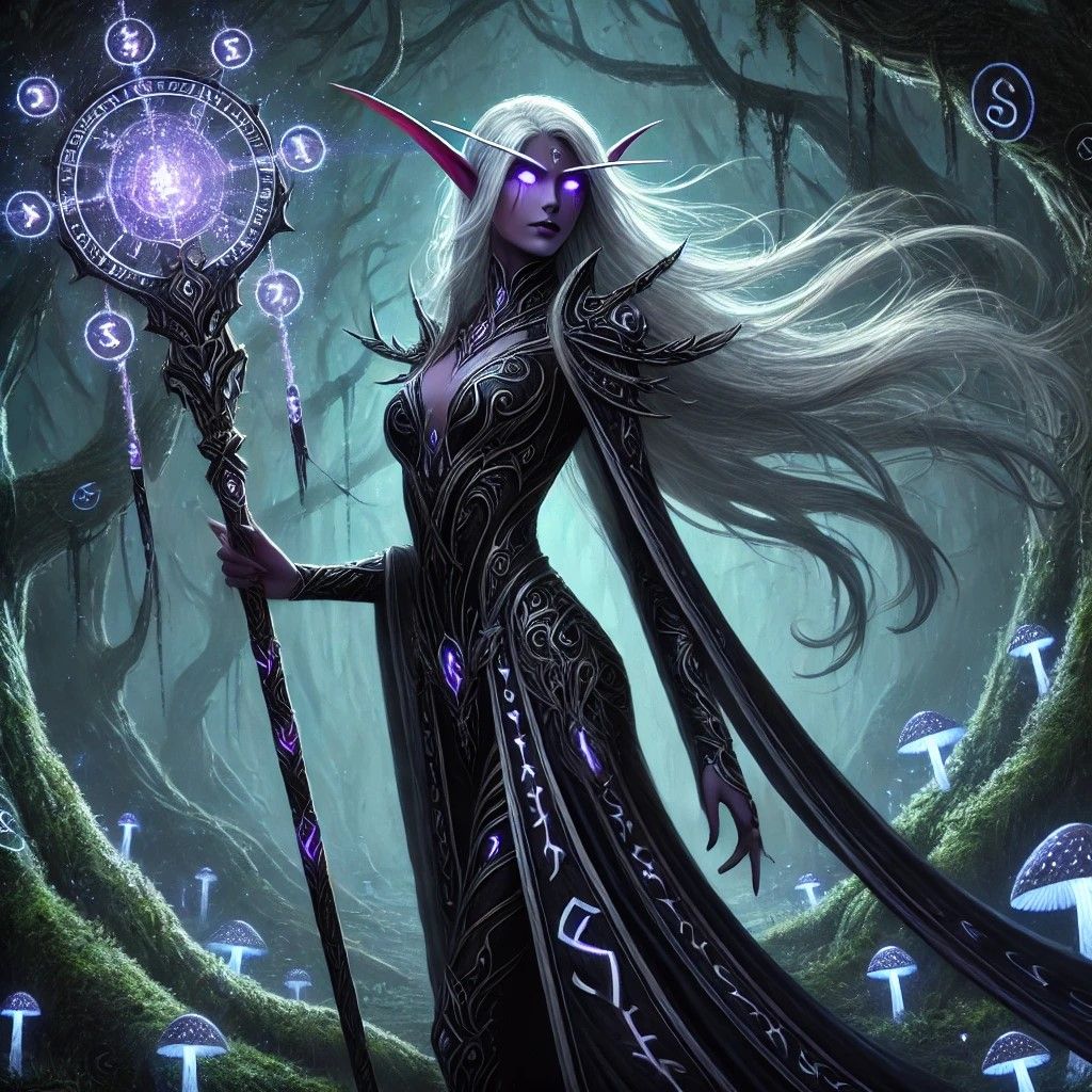 "Moonlit Sovereign of the Dark Woods"