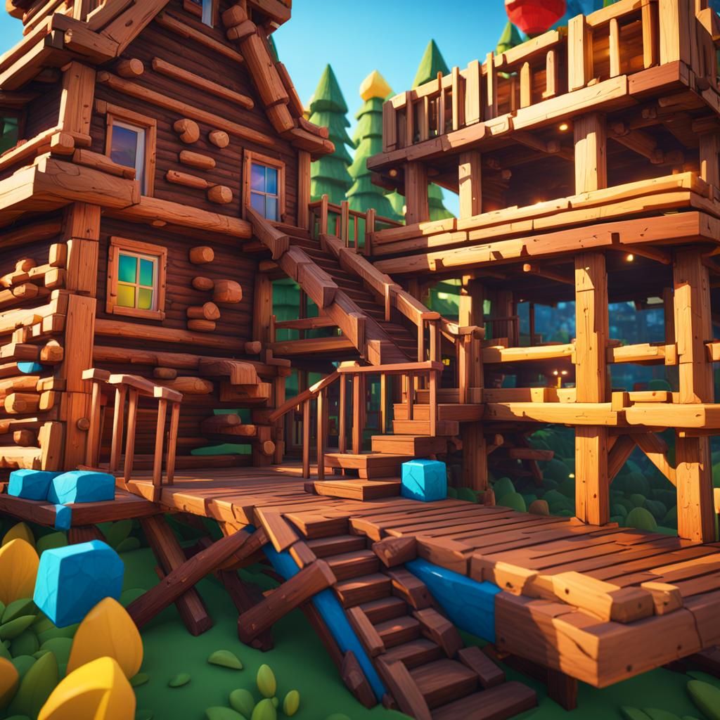 crazy tower tycoon, wooden planks, Lincoln logs