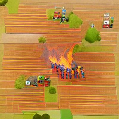 Farmers on fire