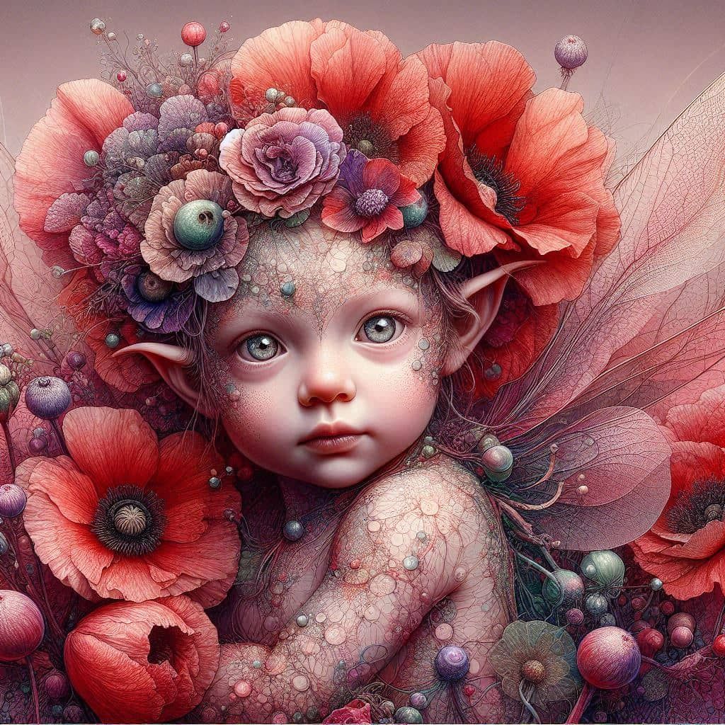 Elemental Beings With Poppies!!!!