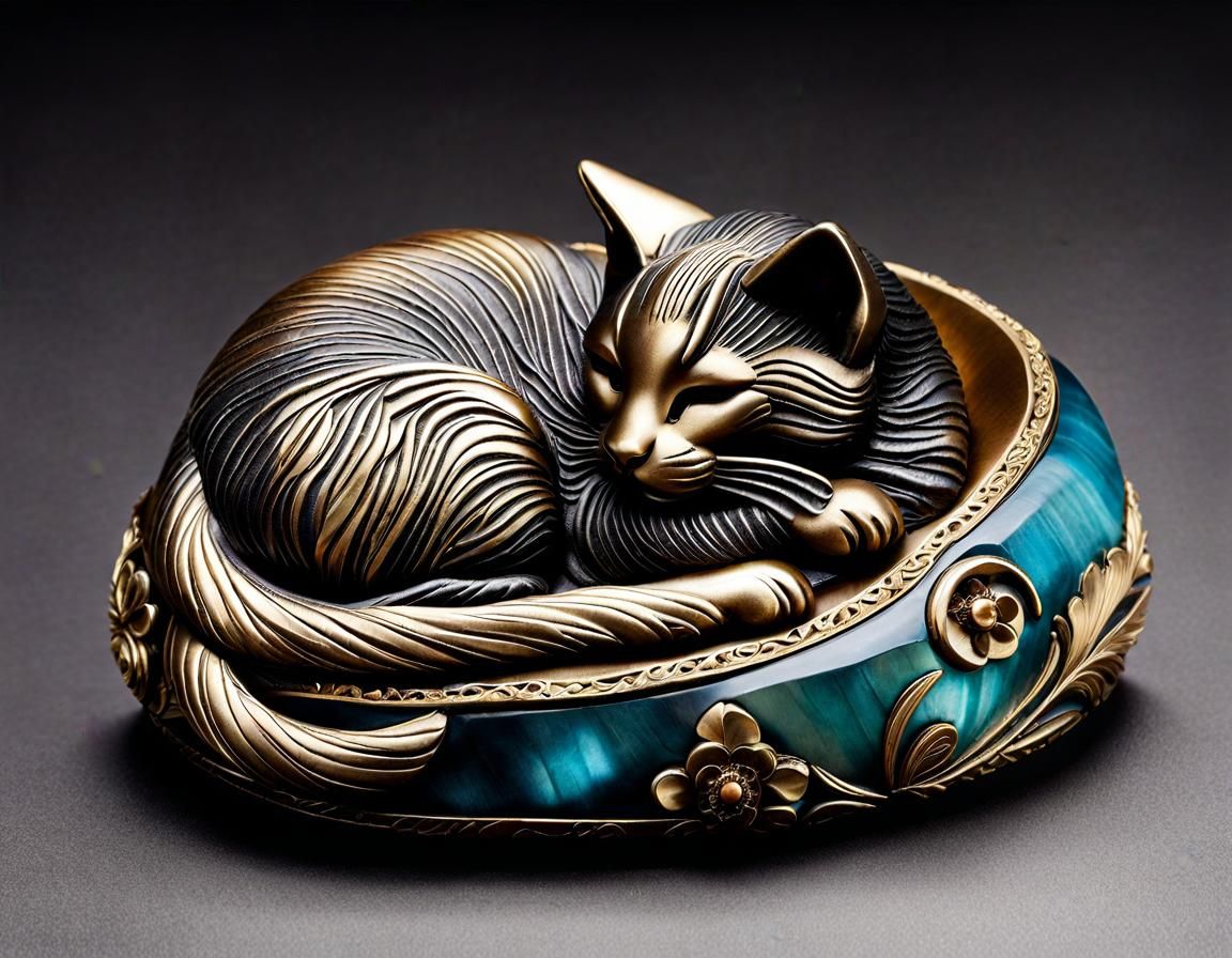 (Spectrolite Sleeping Catnapping Kitten Sleeping Slumbering ...