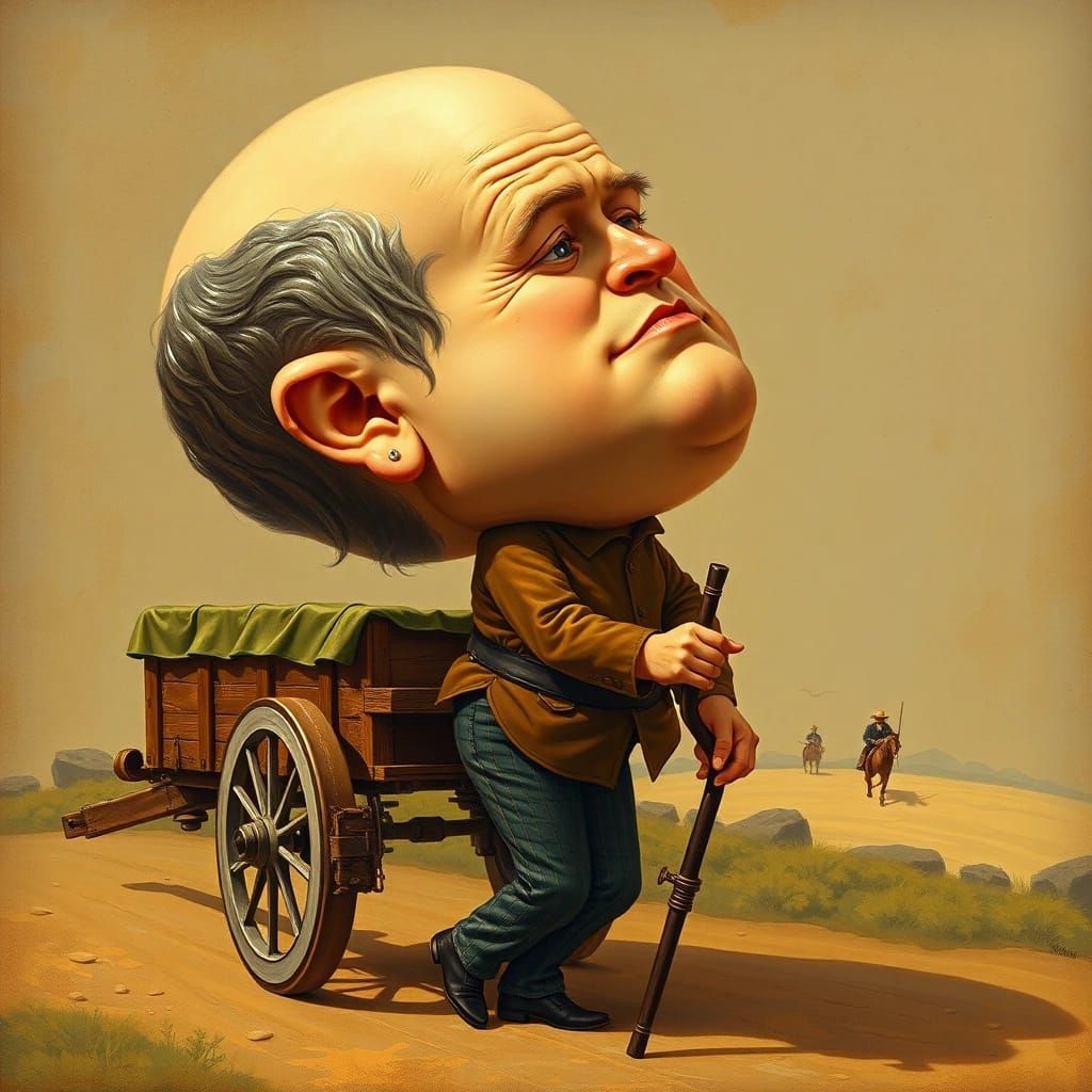 This is a horseless head-man.