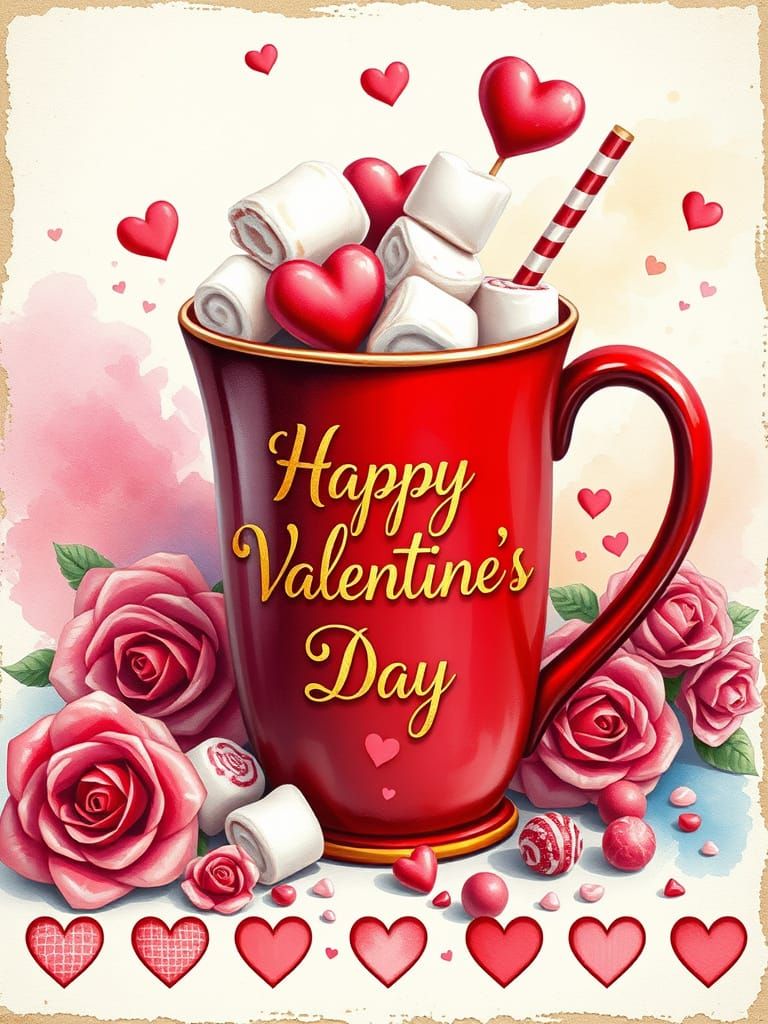 Valentine card  by @Skyangel