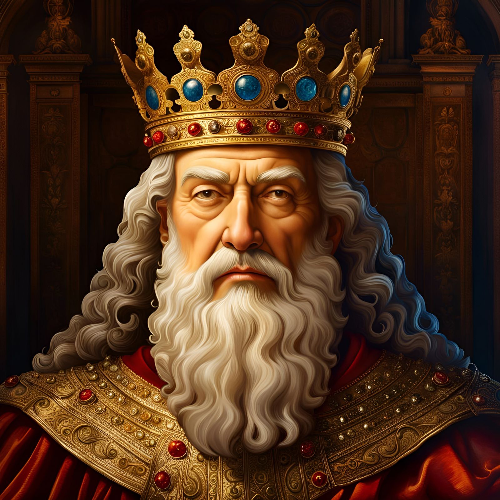 portrait of a king  by @Chirminth