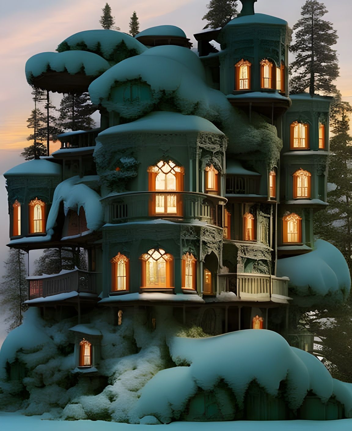 Summer house in Winter