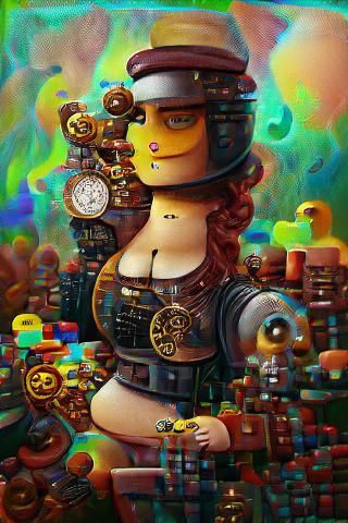 Mona lisa lego online art