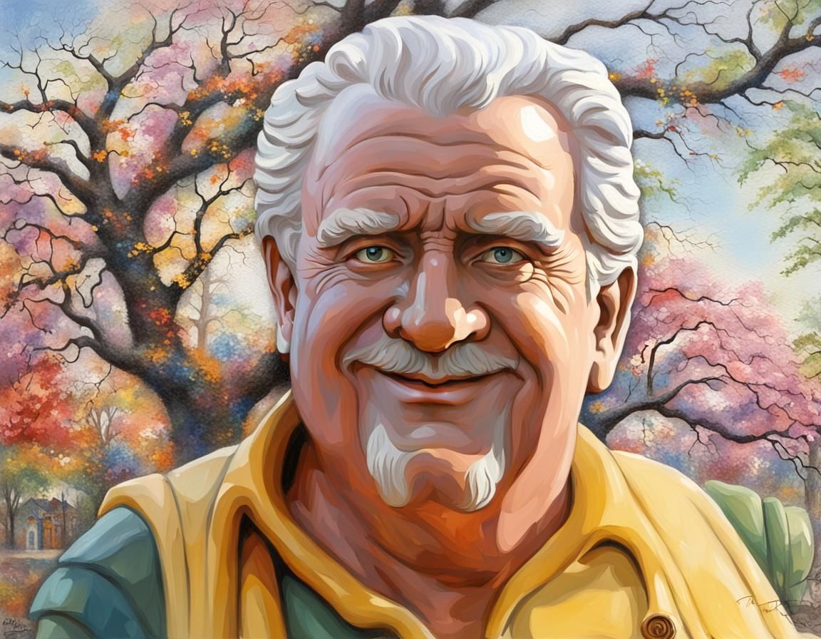 Steinskulptur Thomas Kinkade street art