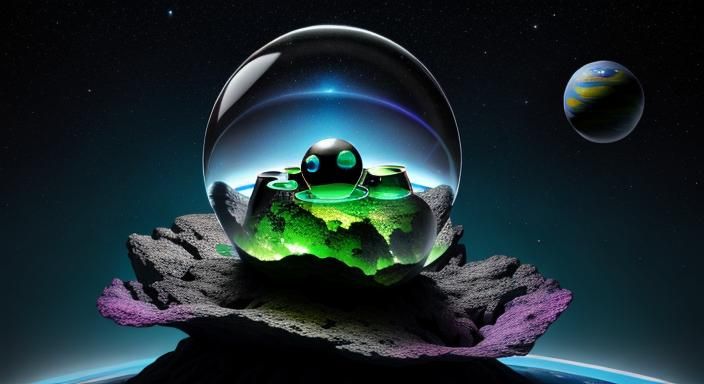 photographic 4K hydroplasmatic (Klein bottle) cosmic monster...