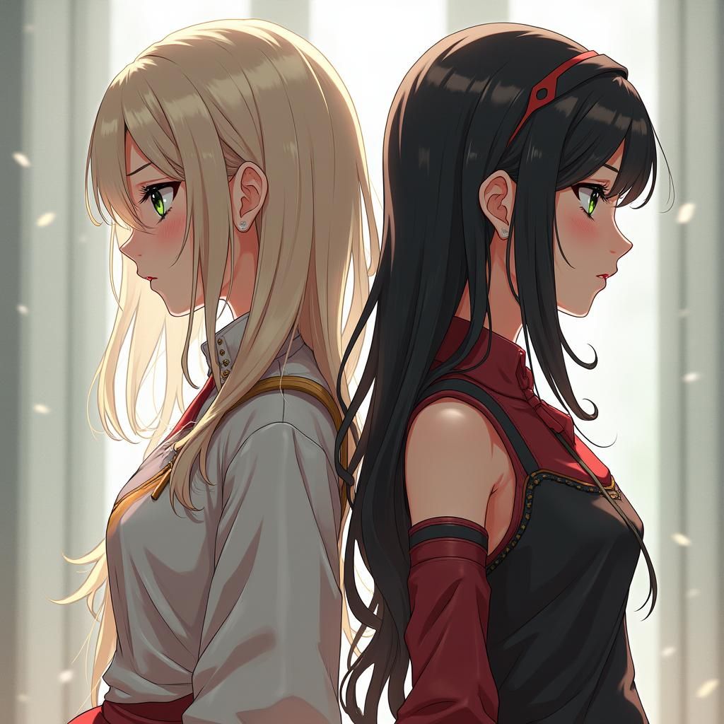 Anime Avatars in MMO RPG Style