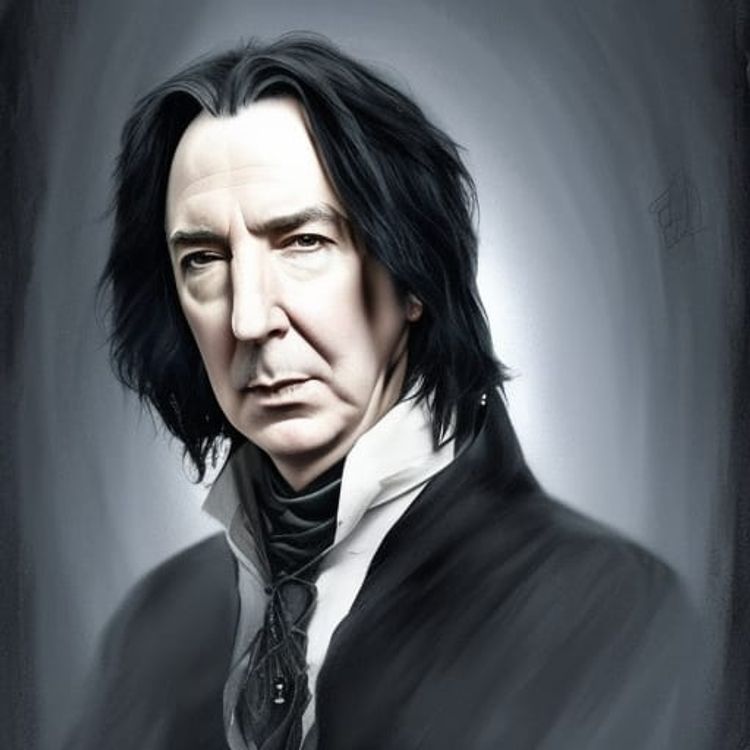 Alan Rickman as Severus Snape - AI Generated Artwork - NightCafe Creator