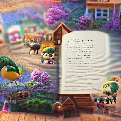 Animal Crossing storybook illustration 8k resolution