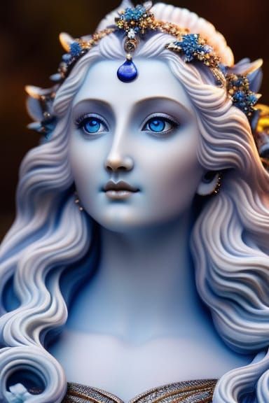 Statue of the Goddess of the Moon - AI Generated Artwork - NightCafe ...