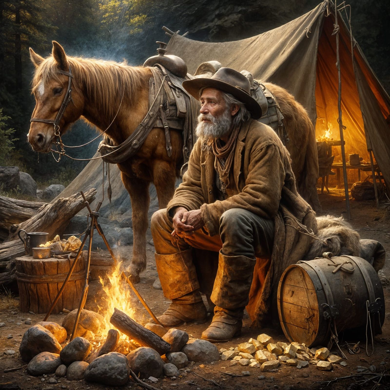 Where Fire Meets Silence...  by @Hobo Girl