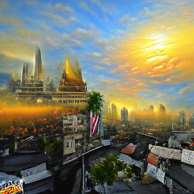 Sunrise in Bangkok