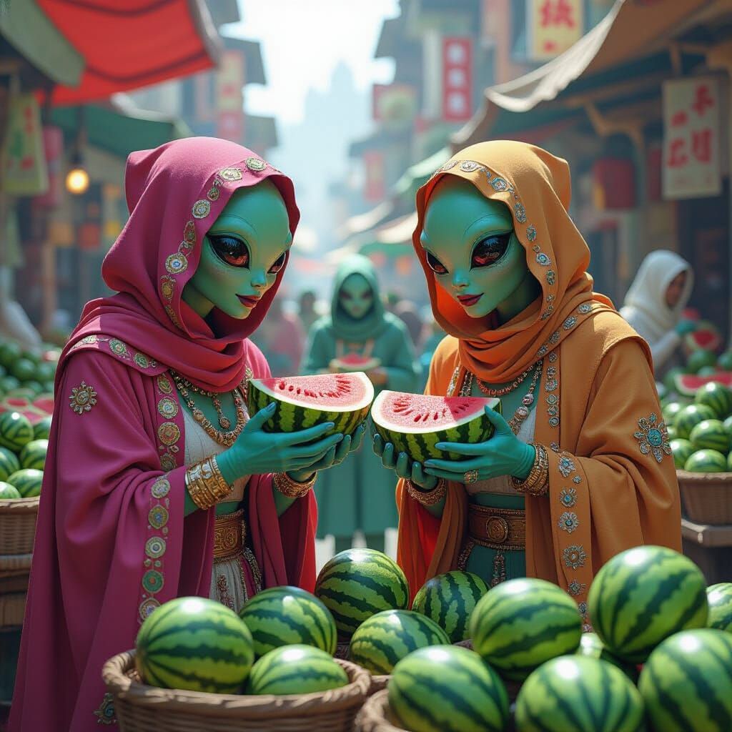 Alien Harvest  by @Dasha