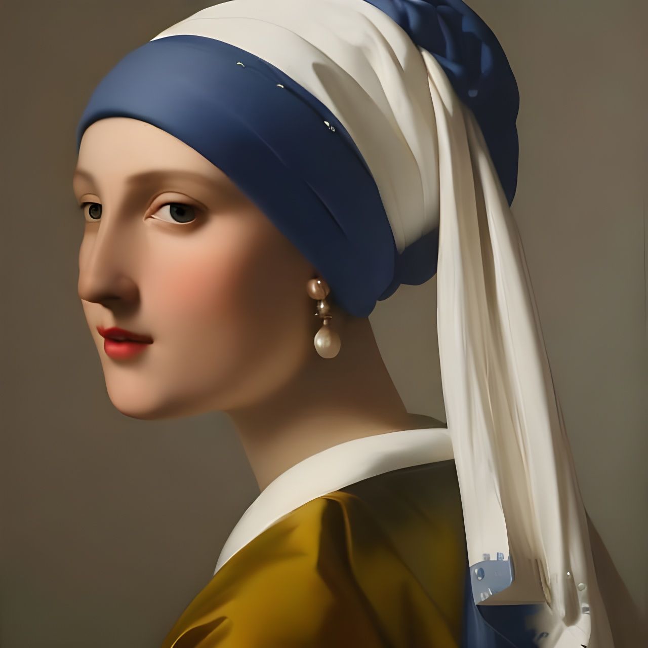 Girl with the Pearl Drop Earring  by @Sharonjoy