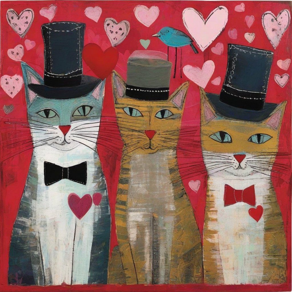 Valentine Cats.