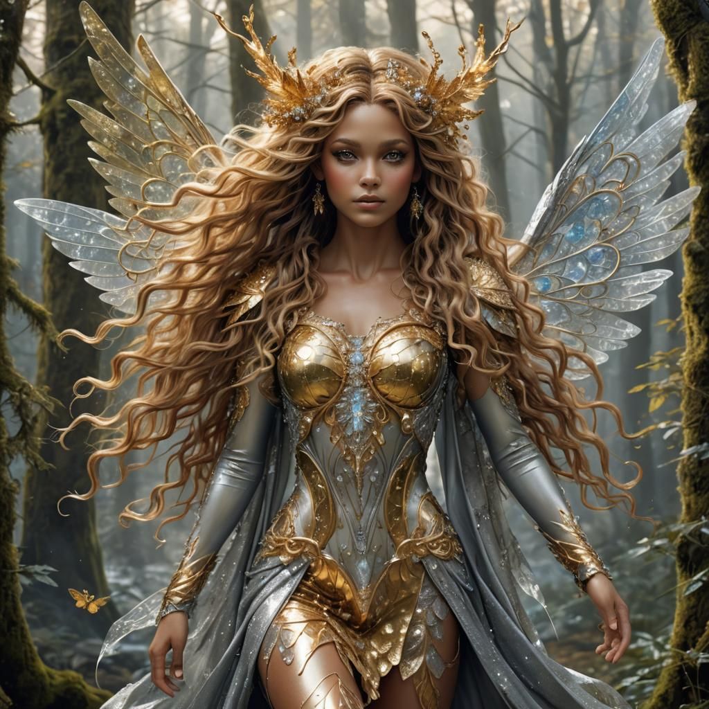 (Lora : Airbrush) A hyperrealistic visually striking woodlan...