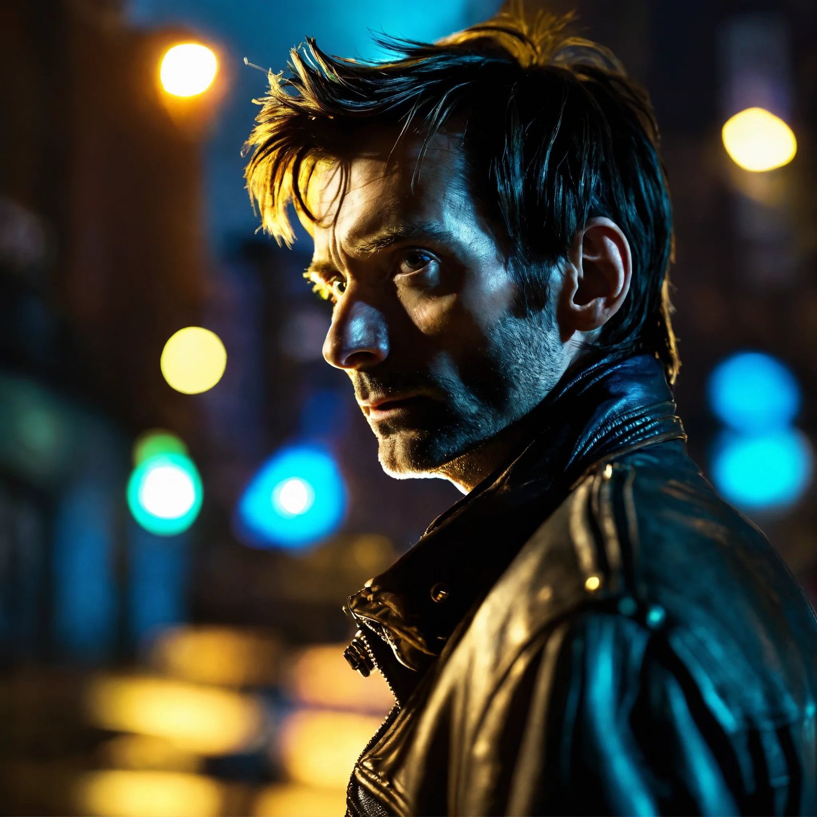 David Tennant at night