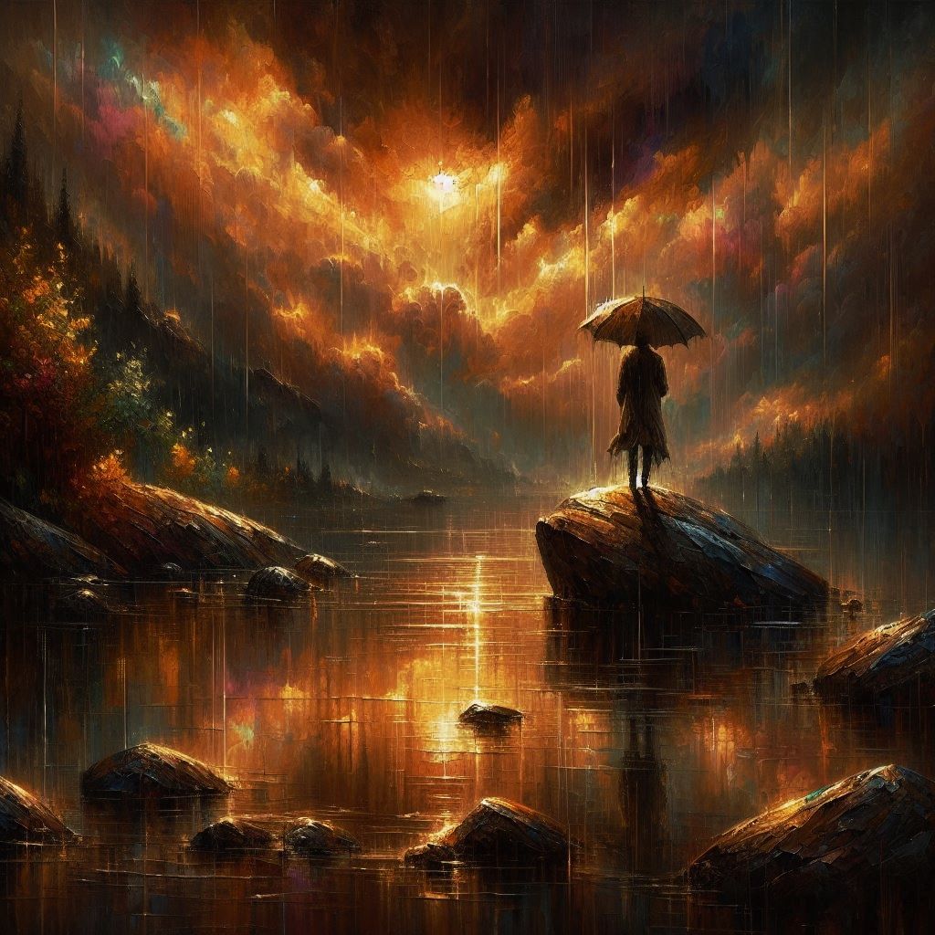 The Stillness of Rain: Serenity Found  by @Uwork