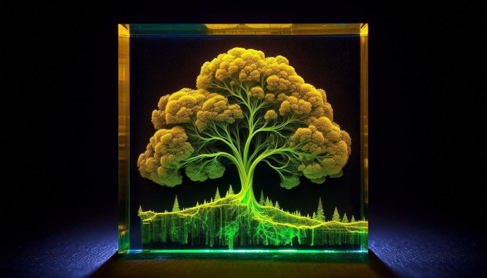 Acrylic Laser-Etched Tree