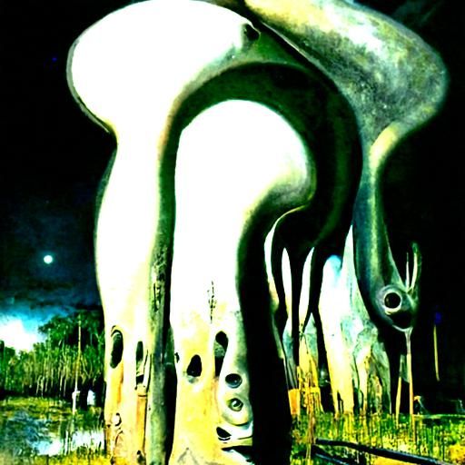 3 a.m. at the border of the marsh from okefenokee