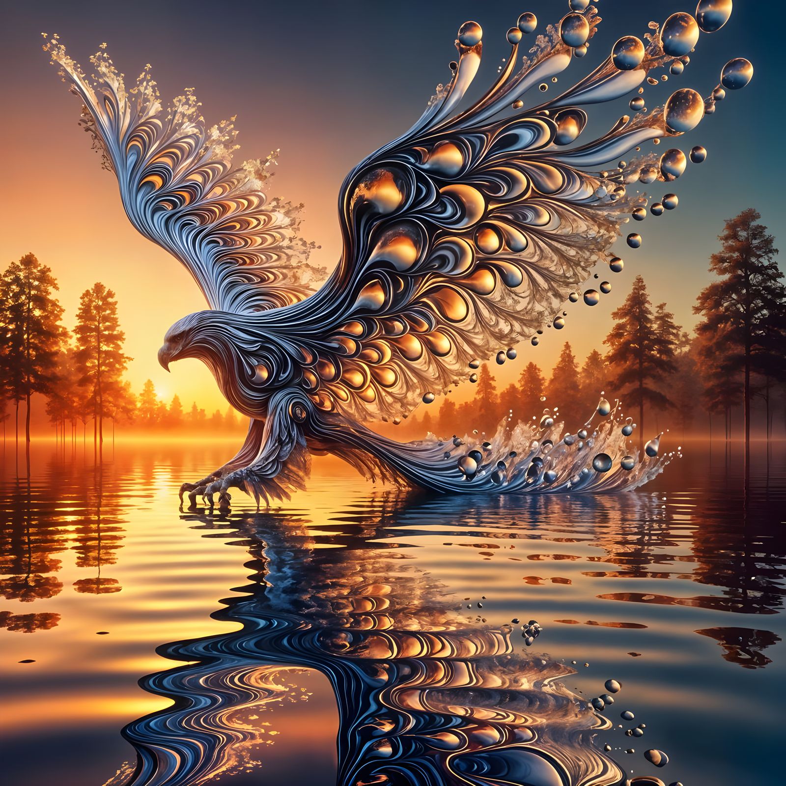 Water Eagle  by @Lulu