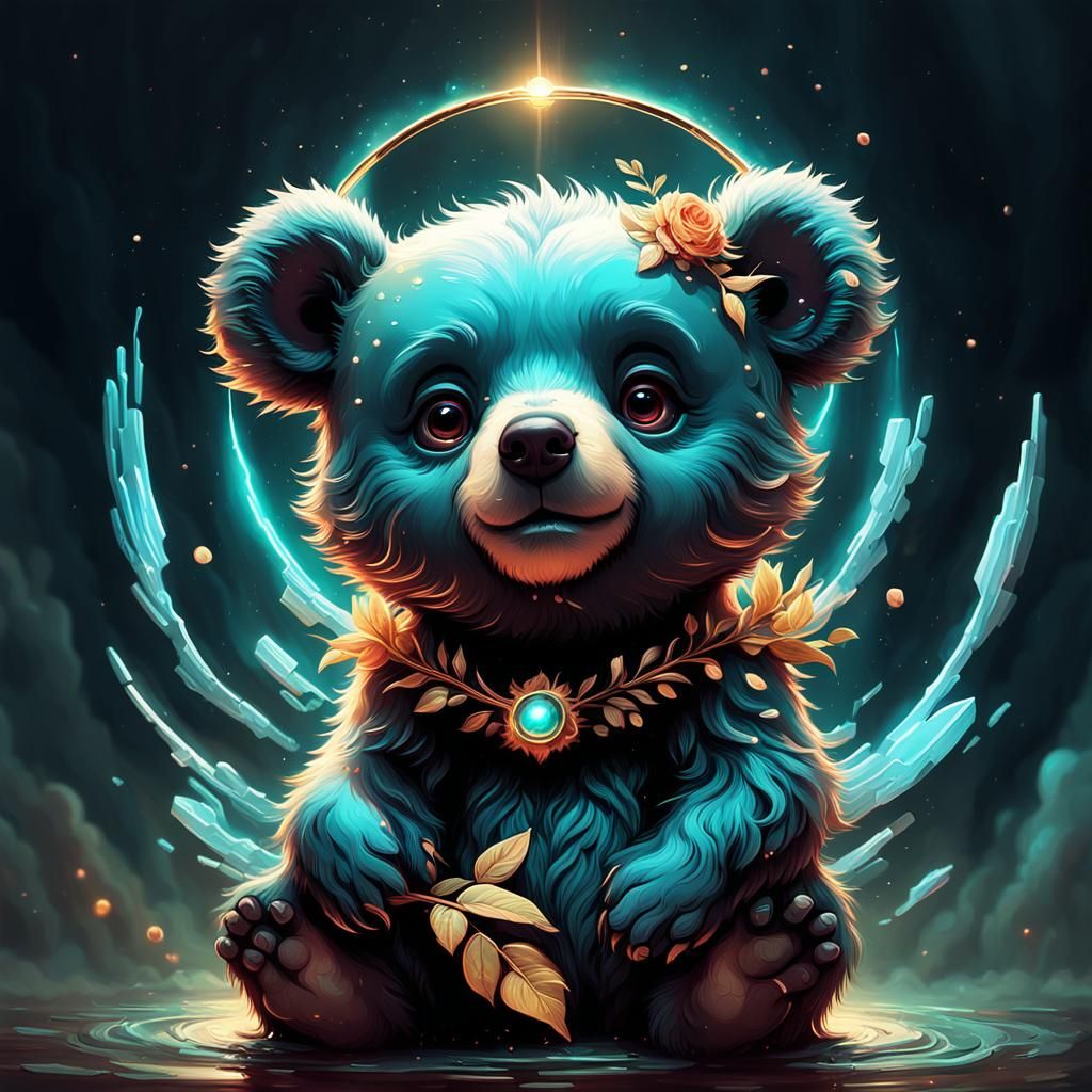 A Cute Adorable Baby Bear - Ai Generated Artwork - Nightcafe Creator